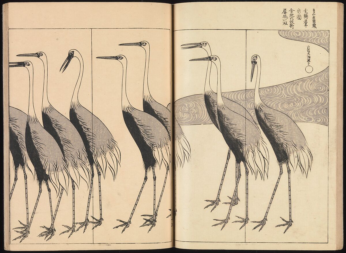 One Hundred Paintings of the Ogata Lineage (Ogata ryu hyakuzu), Nakano Kimei (Japanese, 1834–1892), Set of two Woodblock printed books; ink on paper, Japan