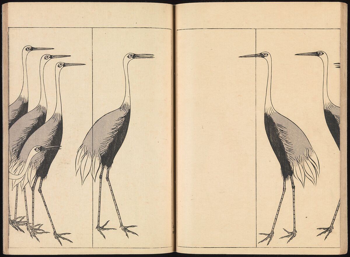 One Hundred Paintings of the Ogata Lineage (Ogata ryu hyakuzu), Nakano Kimei (Japanese, 1834–1892), Set of two Woodblock printed books; ink on paper, Japan