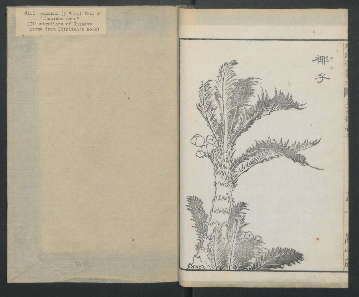 Illustrations of Chinese Poems Chosen from Toshisen's Book (Tōshisen ehon) 唐詩撰畫本, Katsushika Hokusai 葛飾北斎 (Japanese, Tokyo (Edo) 1760–1849 Tokyo (Edo)), Five volumes; ink on paper, Japan