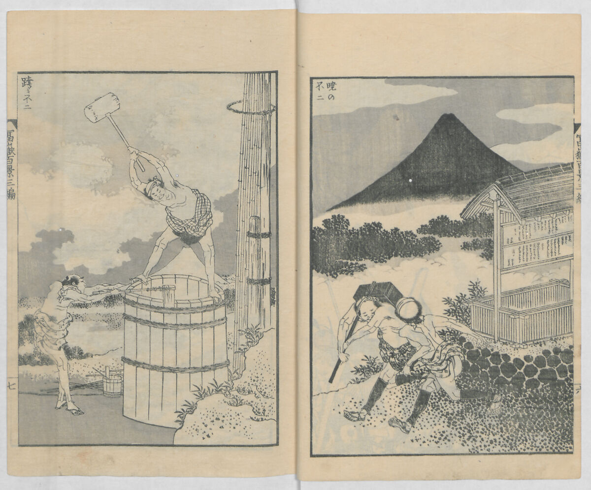 松籟（1870-1947）作　『松下富嶽遠望』図 松籟（1870-1947）作 『松下富嶽遠望』図