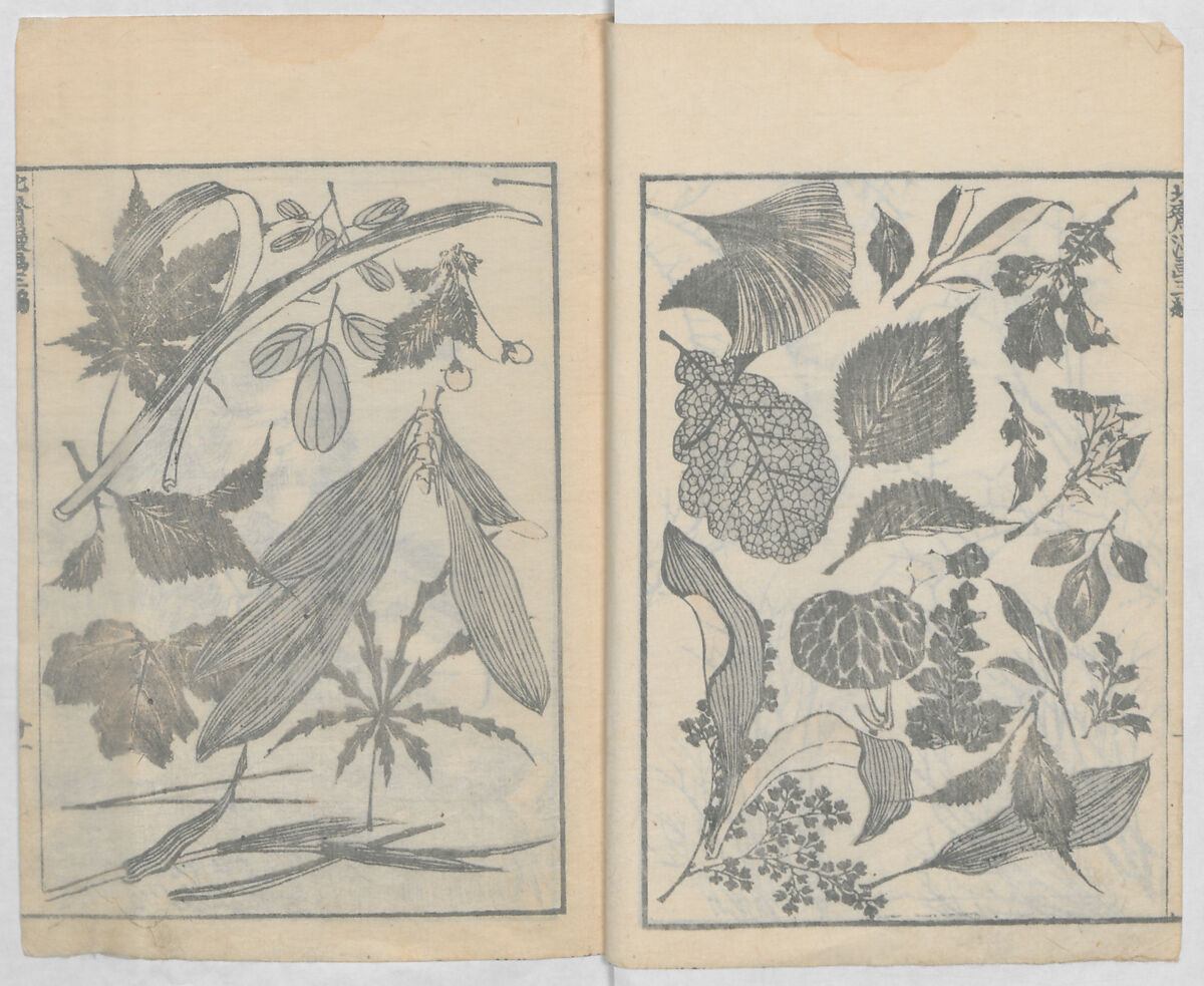 Random Sketches by Hokusai, Volumes 1 to 11, Katsushika Hokusai 葛飾北斎 (Japanese, Tokyo (Edo) 1760–1849 Tokyo (Edo)), Eleven volumes of woodblock printed books; ink and color on paper, Japan