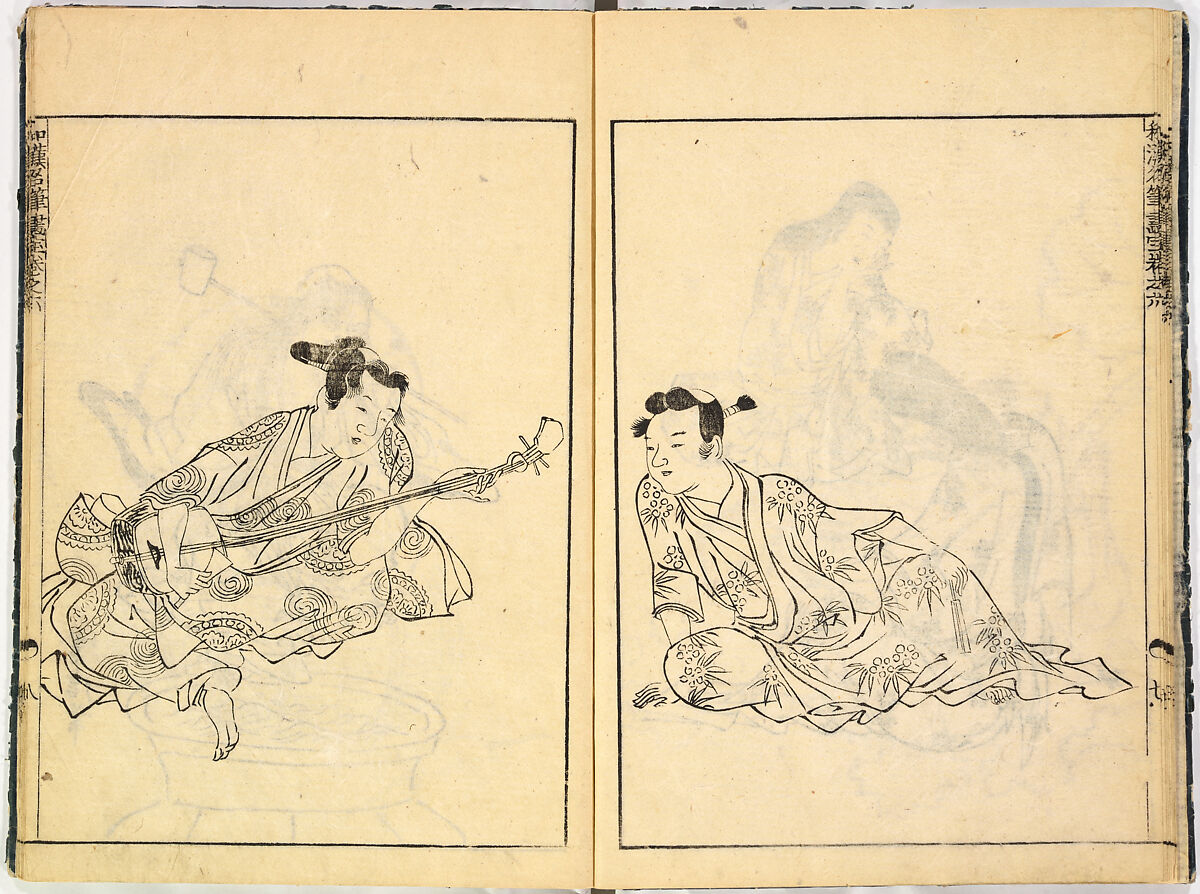 Reproductions from Works by Famous Japanese Artists of Chinese School, Sesshū Tōyō 雪舟等楊 (Japanese, 1420–1506) and others, Ink on paper, Japan