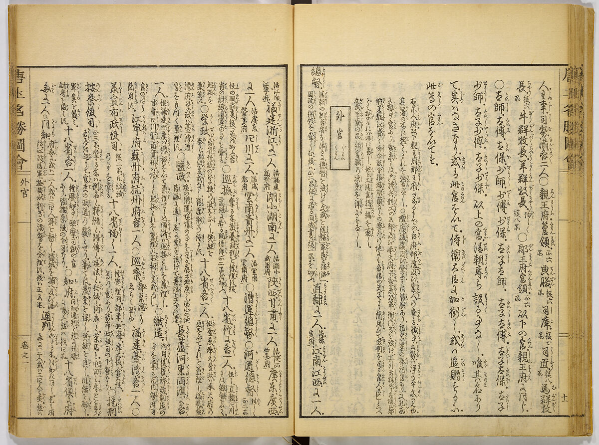 Illustrations of Famous Places in China, Gyokuzan (1737–1812), Six volumes of Woodblock printed books; ink on paper, Japan