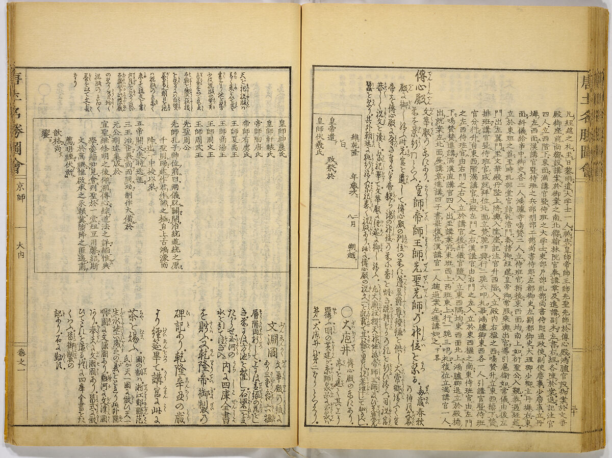 Illustrations of Famous Places in China, Gyokuzan (1737–1812), Six volumes of Woodblock printed books; ink on paper, Japan