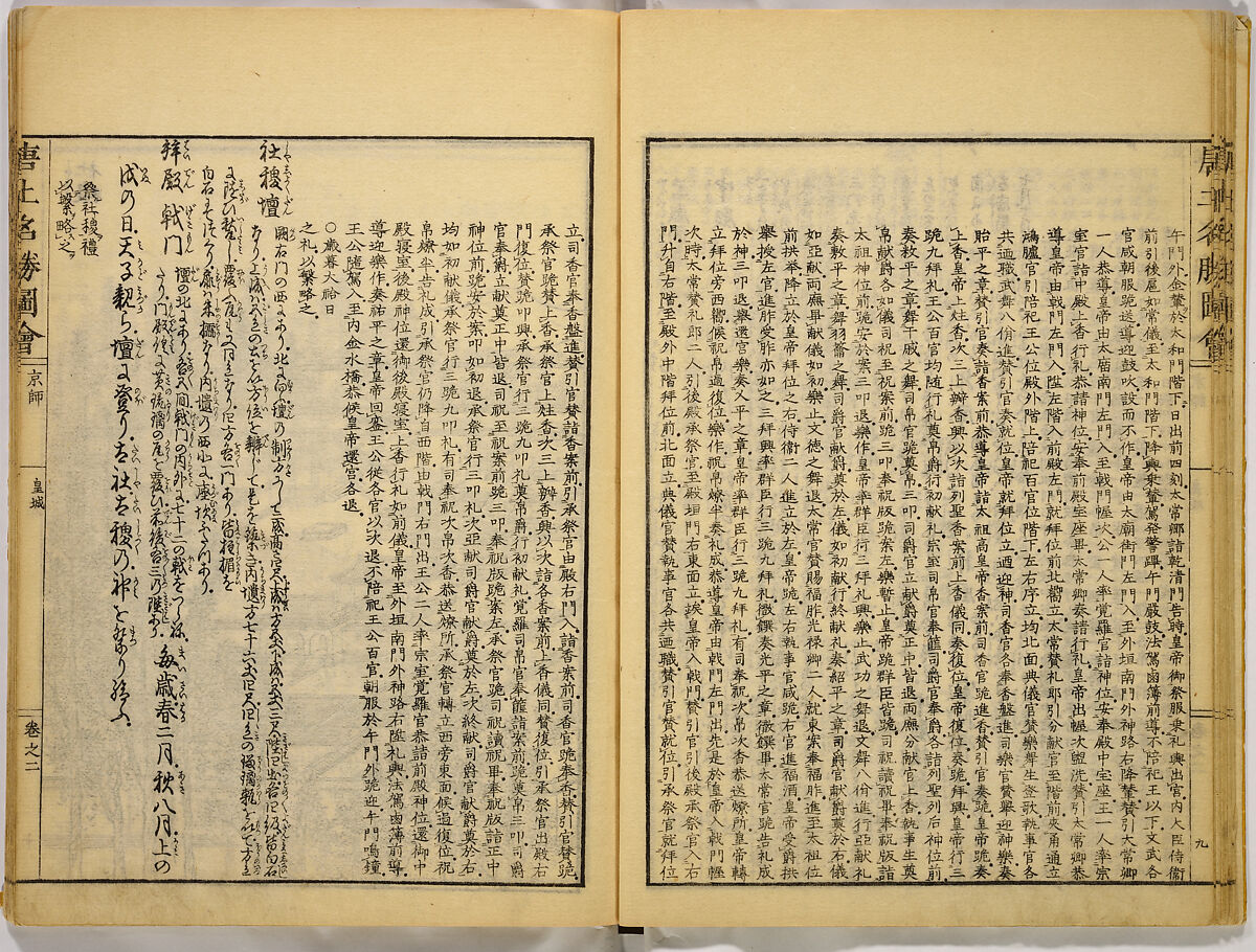 Illustrations of Famous Places in China, Gyokuzan (1737–1812), Six volumes of Woodblock printed books; ink on paper, Japan