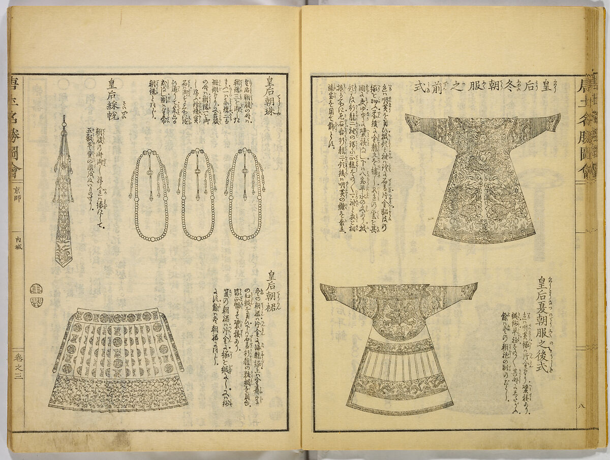 Illustrations of Famous Places in China, Gyokuzan (1737–1812), Six volumes of Woodblock printed books; ink on paper, Japan