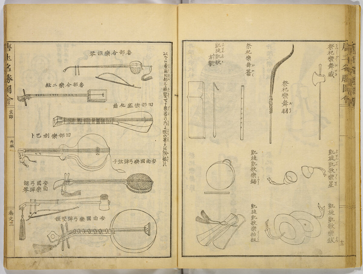 Illustrations of Famous Places in China, Gyokuzan (1737–1812), Six volumes of Woodblock printed books; ink on paper, Japan