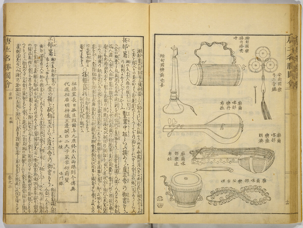 Illustrations of Famous Places in China, Gyokuzan (1737–1812), Six volumes of Woodblock printed books; ink on paper, Japan