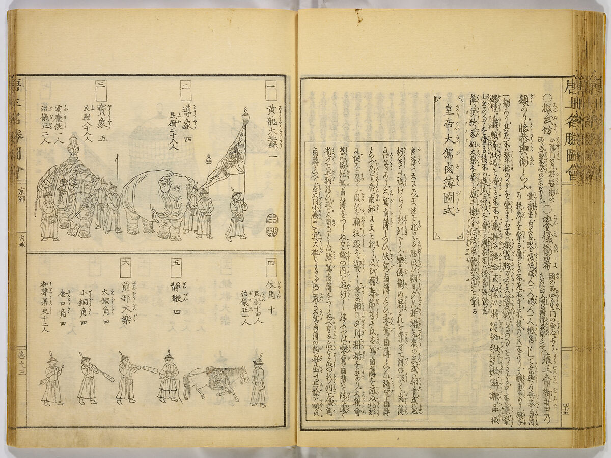 Illustrations of Famous Places in China, Gyokuzan (1737–1812), Six volumes of Woodblock printed books; ink on paper, Japan
