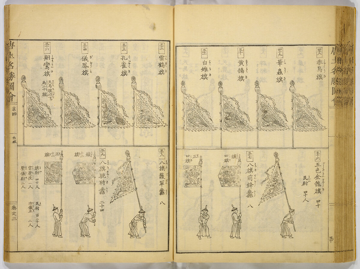 Illustrations of Famous Places in China, Gyokuzan (1737–1812), Six volumes of Woodblock printed books; ink on paper, Japan