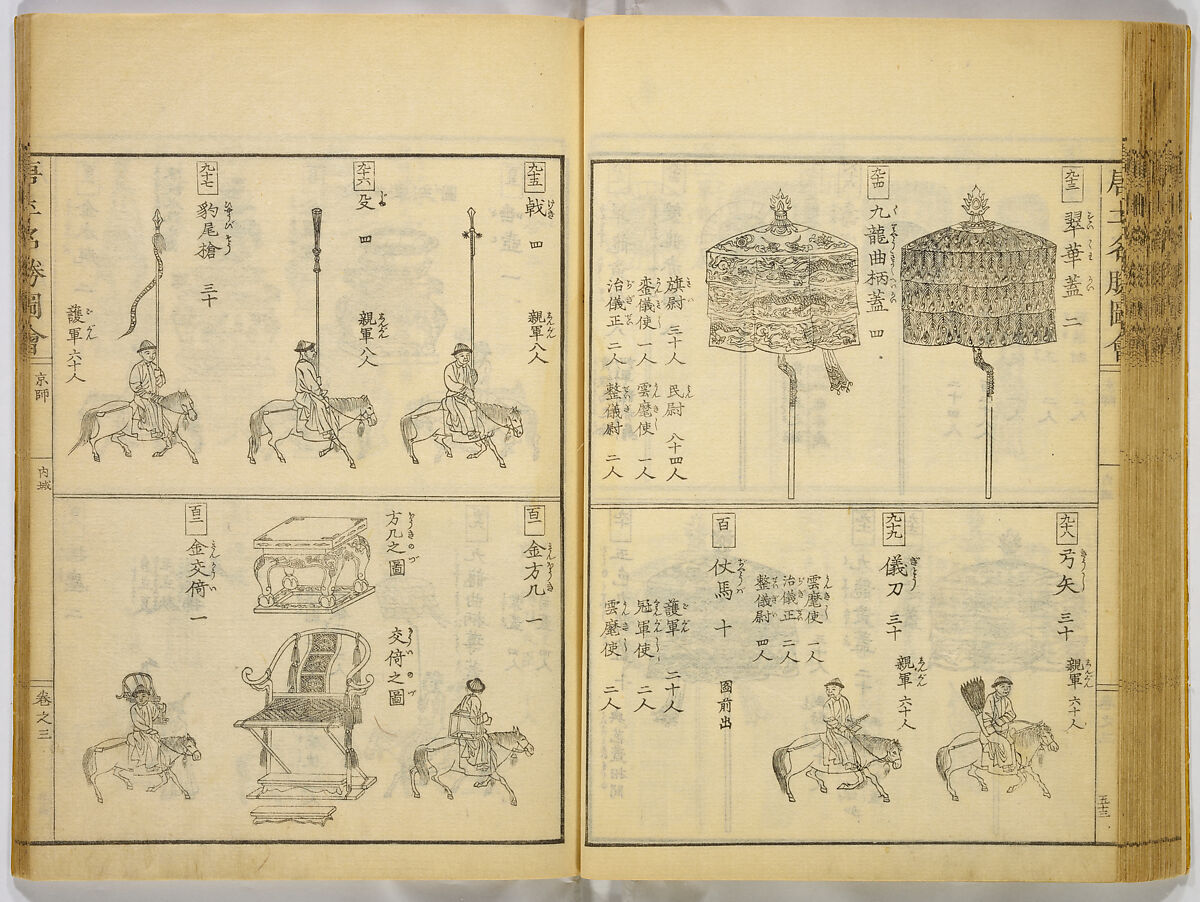 Illustrations of Famous Places in China, Gyokuzan (1737–1812), Six volumes of Woodblock printed books; ink on paper, Japan