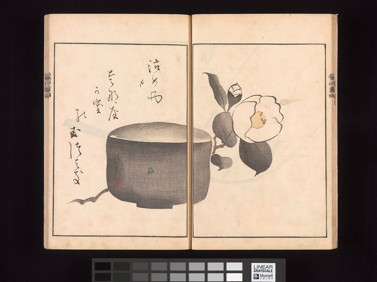 Ōson (Hōitsu) Picture Album (Ōson gafu), Sakai Hōitsu (Japanese, 1761–1828), Woodblock printed book; ink and color on paper, Japan
