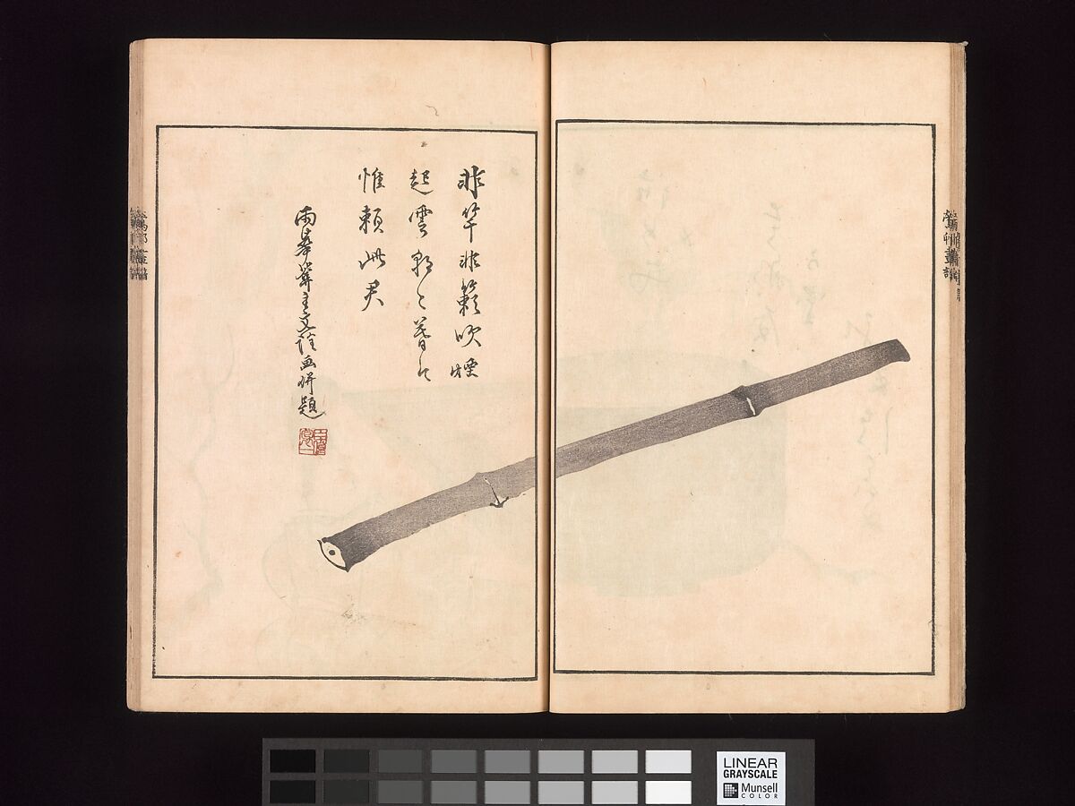 Ōson (Hōitsu) Picture Album (Ōson gafu), Sakai Hōitsu (Japanese, 1761–1828), Woodblock printed book; ink and color on paper, Japan