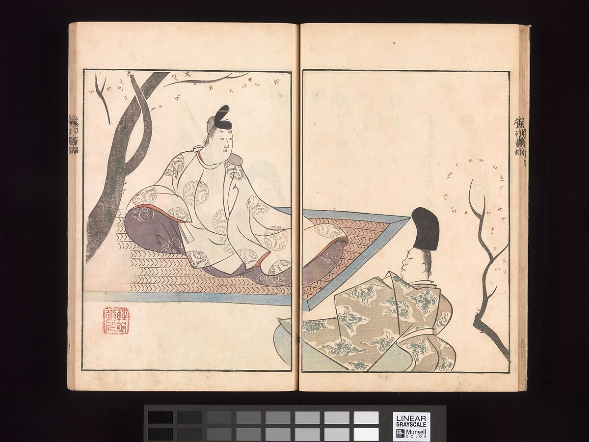 Ōson (Hōitsu) Picture Album (Ōson gafu), Sakai Hōitsu (Japanese, 1761–1828), Woodblock printed book; ink and color on paper, Japan