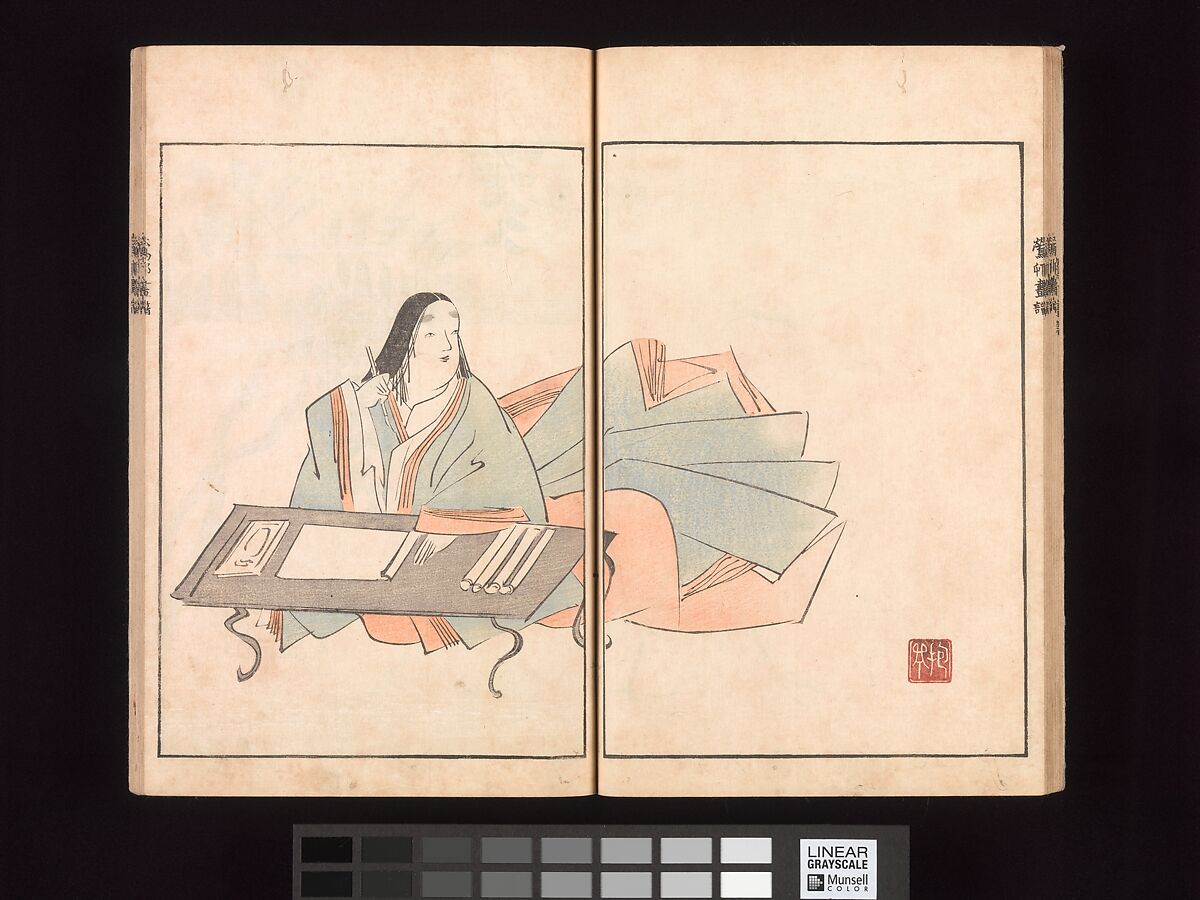 Ōson (Hōitsu) Picture Album (Ōson gafu), Sakai Hōitsu (Japanese, 1761–1828), Woodblock printed book; ink and color on paper, Japan