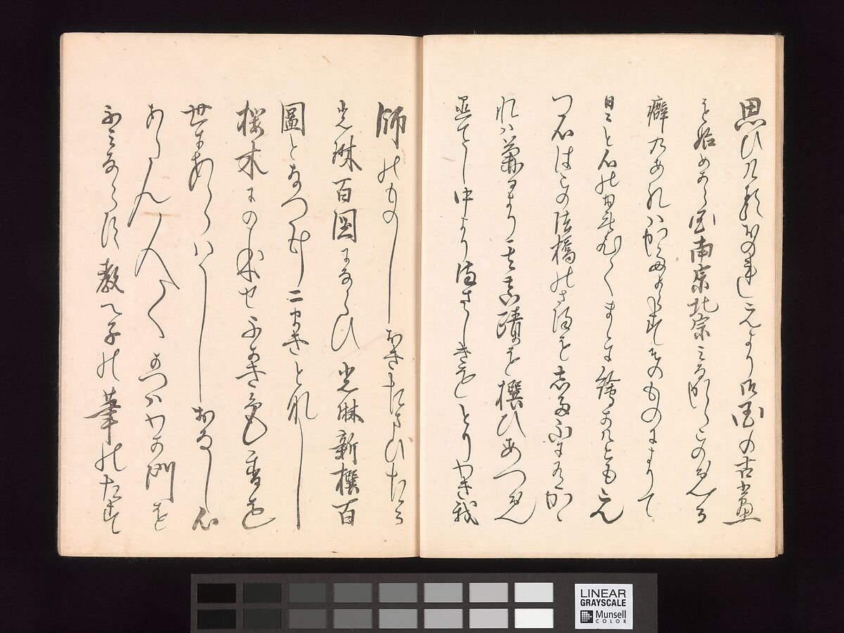 One Hundred Newly Selected Designs by Kōrin (Kōrin shinsen hyakuzu), Ogata Kōrin (Japanese, 1658–1716), Two volumes of Woodblock printed books; ink on paper, Japan