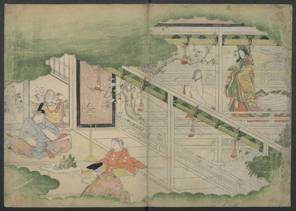 Kyōka: The Mist of Sandara (Kyōka Sandara-kasumi), Compiled by Senshūan Sandara Hōshi (Japanese, 1729–1814), Woodblock printed book; ink and color on paper, Japan