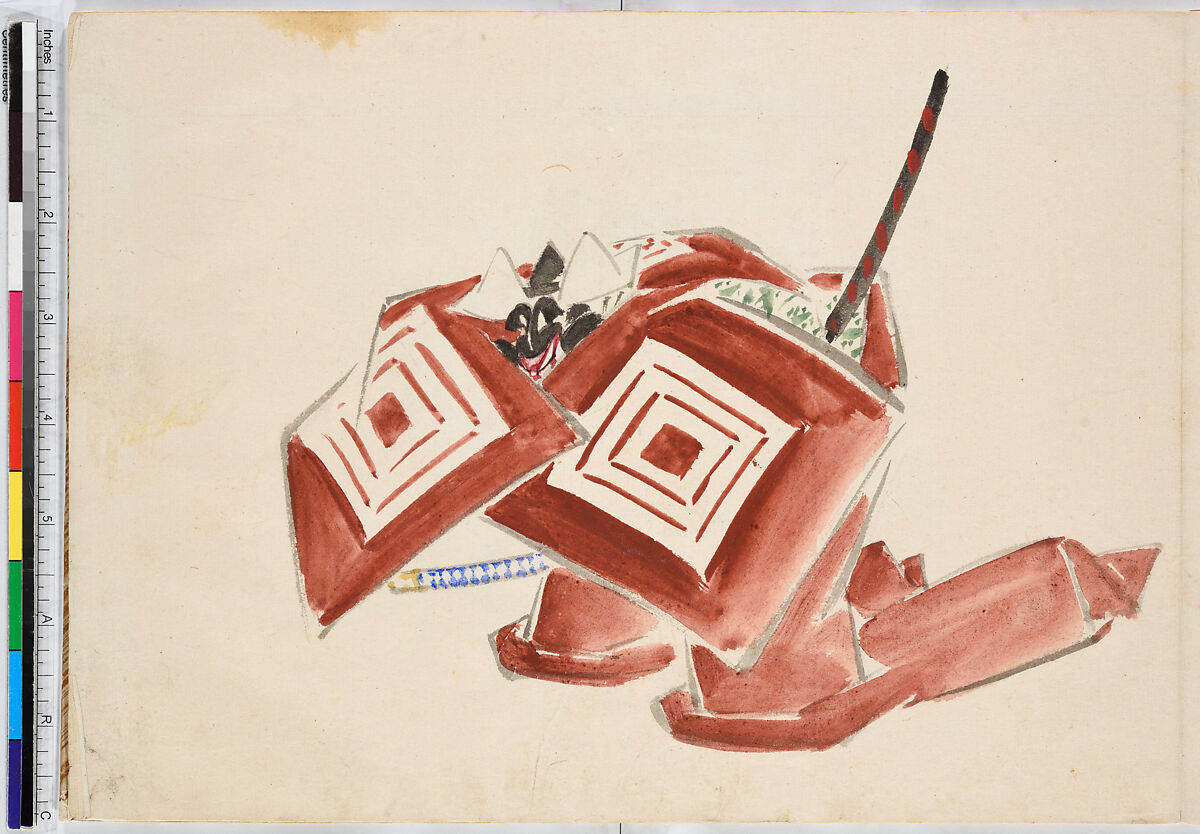 Album of Ichiryusai Hiroshige's Sketches, Utagawa Hiroshige (Japanese, Tokyo (Edo) 1797–1858 Tokyo (Edo)), Ten double-page original sketches in water color, Japan