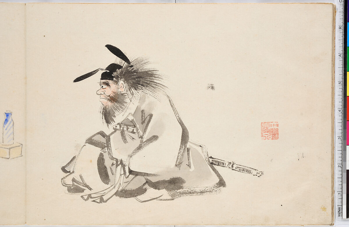 Album of Ichiryusai Hiroshige's Sketches, Utagawa Hiroshige (Japanese, Tokyo (Edo) 1797–1858 Tokyo (Edo)), Ten double-page original sketches in water color, Japan