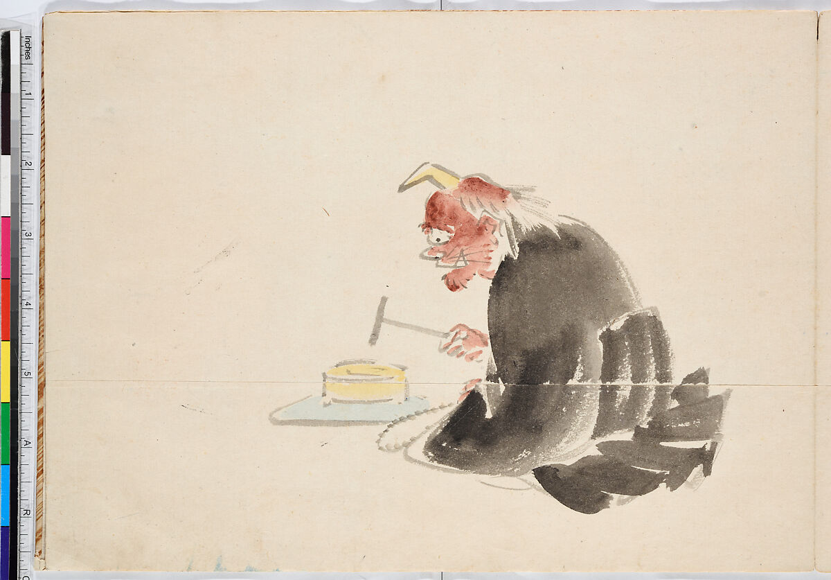 Album of Ichiryusai Hiroshige's Sketches, Utagawa Hiroshige (Japanese, Tokyo (Edo) 1797–1858 Tokyo (Edo)), Ten double-page original sketches in water color, Japan