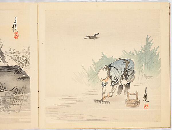 Album of Gekko's Sketches, Ogata Gekkō (Japanese, 1859–1920), Ink on paper, Japan