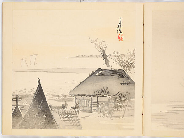 Album of Gekko's Sketches, Ogata Gekkō (Japanese, 1859–1920), Ink on paper, Japan