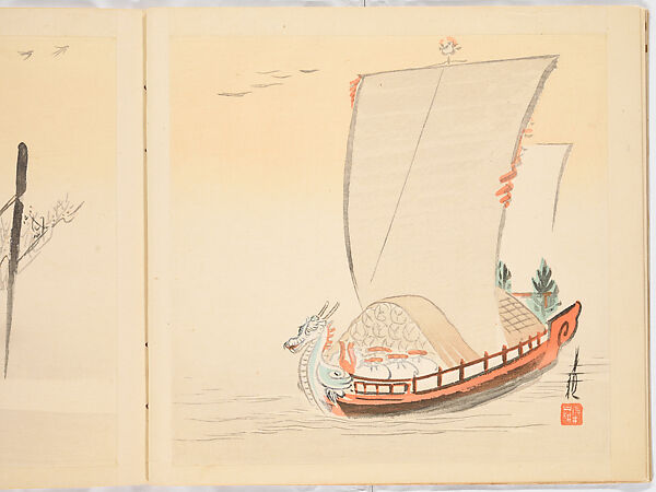 Album of Gekko's Sketches, Ogata Gekkō (Japanese, 1859–1920), Ink on paper, Japan