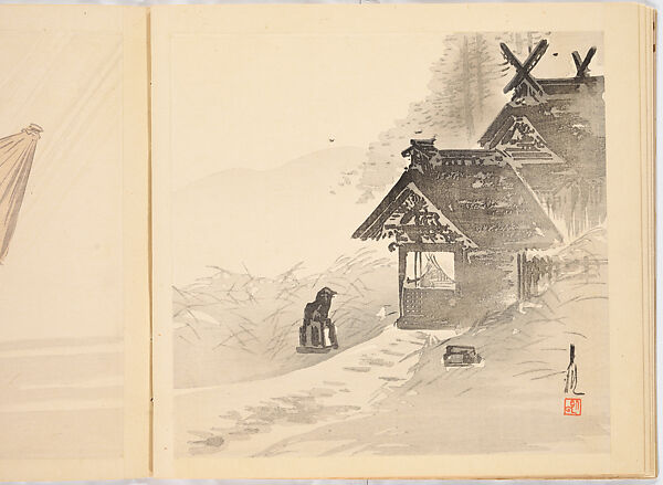 Album of Gekko's Sketches, Ogata Gekkō (Japanese, 1859–1920), Ink on paper, Japan