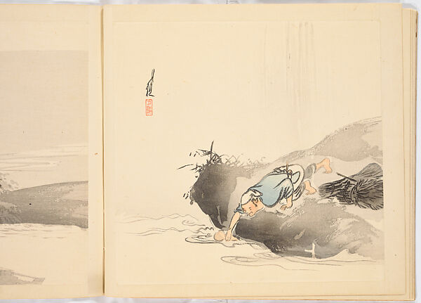 Album of Gekko's Sketches, Ogata Gekkō (Japanese, 1859–1920), Ink on paper, Japan