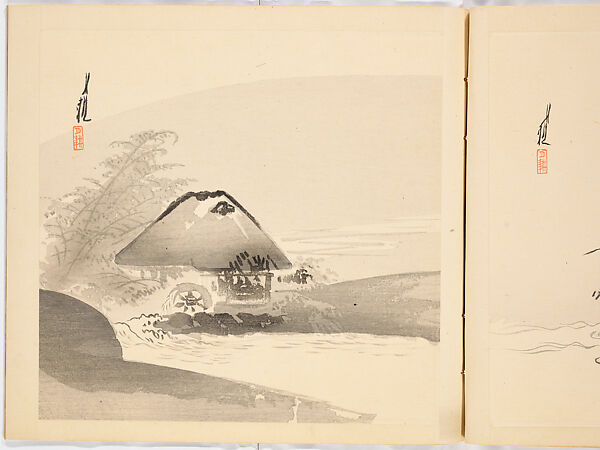 Album of Gekko's Sketches, Ogata Gekkō (Japanese, 1859–1920), Ink on paper, Japan