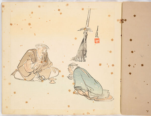 Album of Gekko's Sketches, Ogata Gekkō (Japanese, 1859–1920), Ink on paper, Japan 