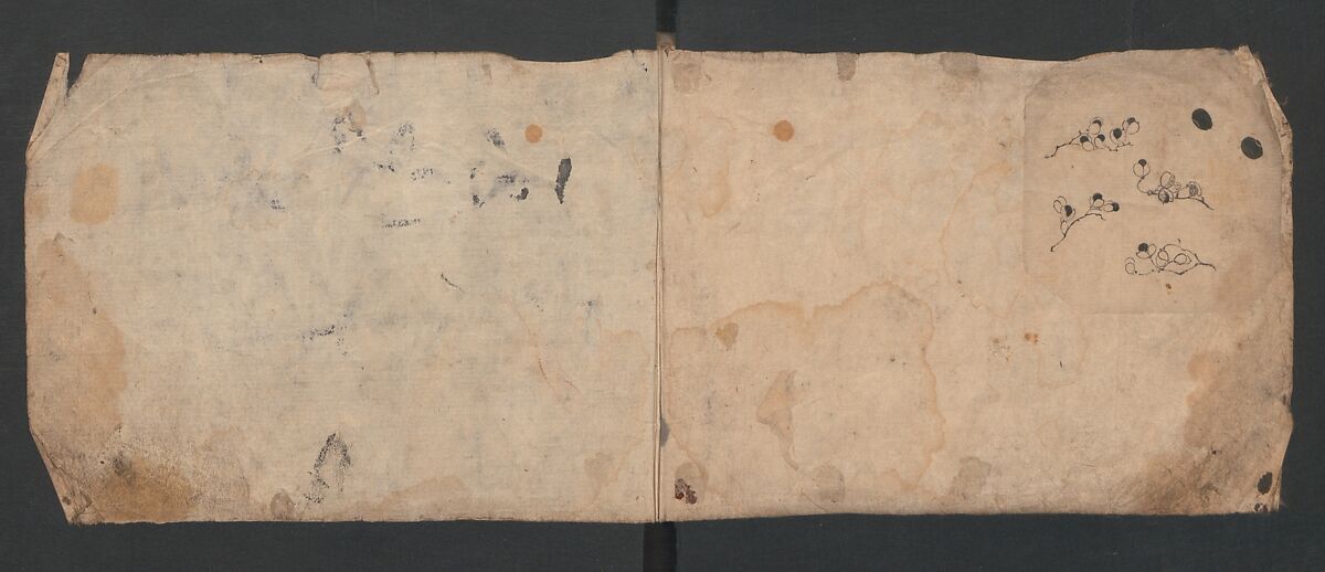 Album of Sketches for Lacquer Decoration (Makie) 蒔絵, Kozōtei Makihan 小蔵亭 蒔半 (Japanese), Ink and color on paper, Japan