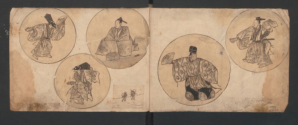 Album of Sketches for Lacquer Decoration (Makie) 蒔絵, Kozōtei Makihan 小蔵亭 蒔半 (Japanese), Ink and color on paper, Japan