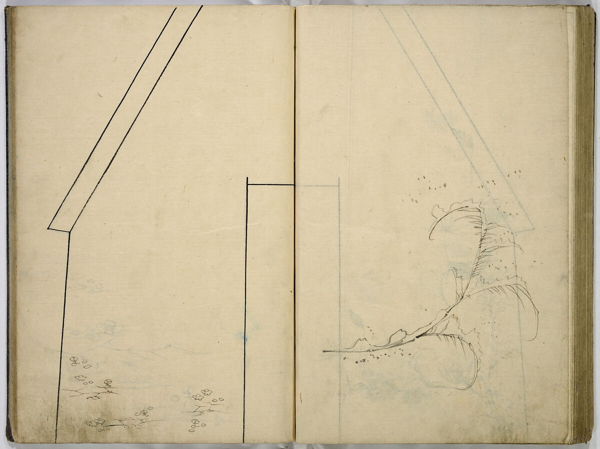 Hinagata cho (Model Book), Unidentified artist, Watercolor and ink on paper, Japan