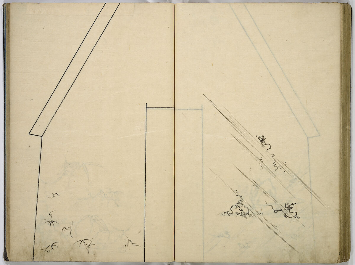 Hinagata cho (Model Book), Unidentified artist, Watercolor and ink on paper, Japan