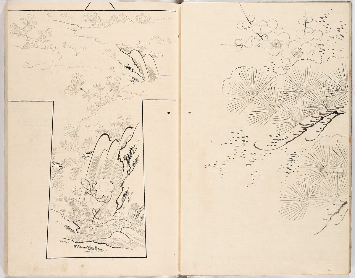Hinagata chō (Model Book), Unidentified artist, Ink on paper, Japan