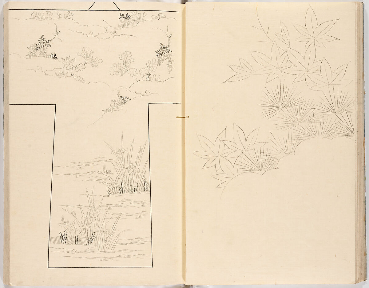 Hinagata chō (Model Book), Unidentified artist, Ink on paper, Japan