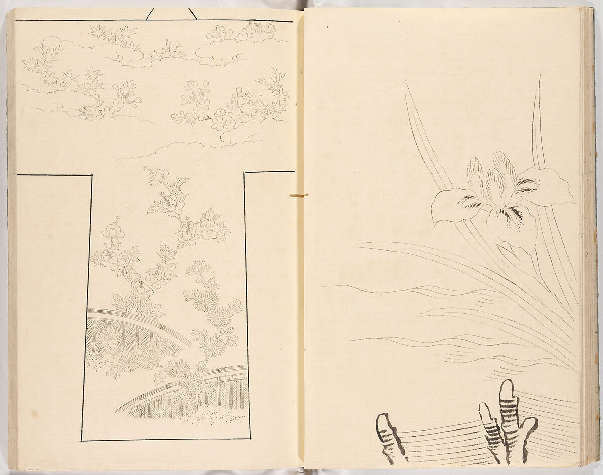 Hinagata chō (Model Book), Unidentified artist, Ink on paper, Japan