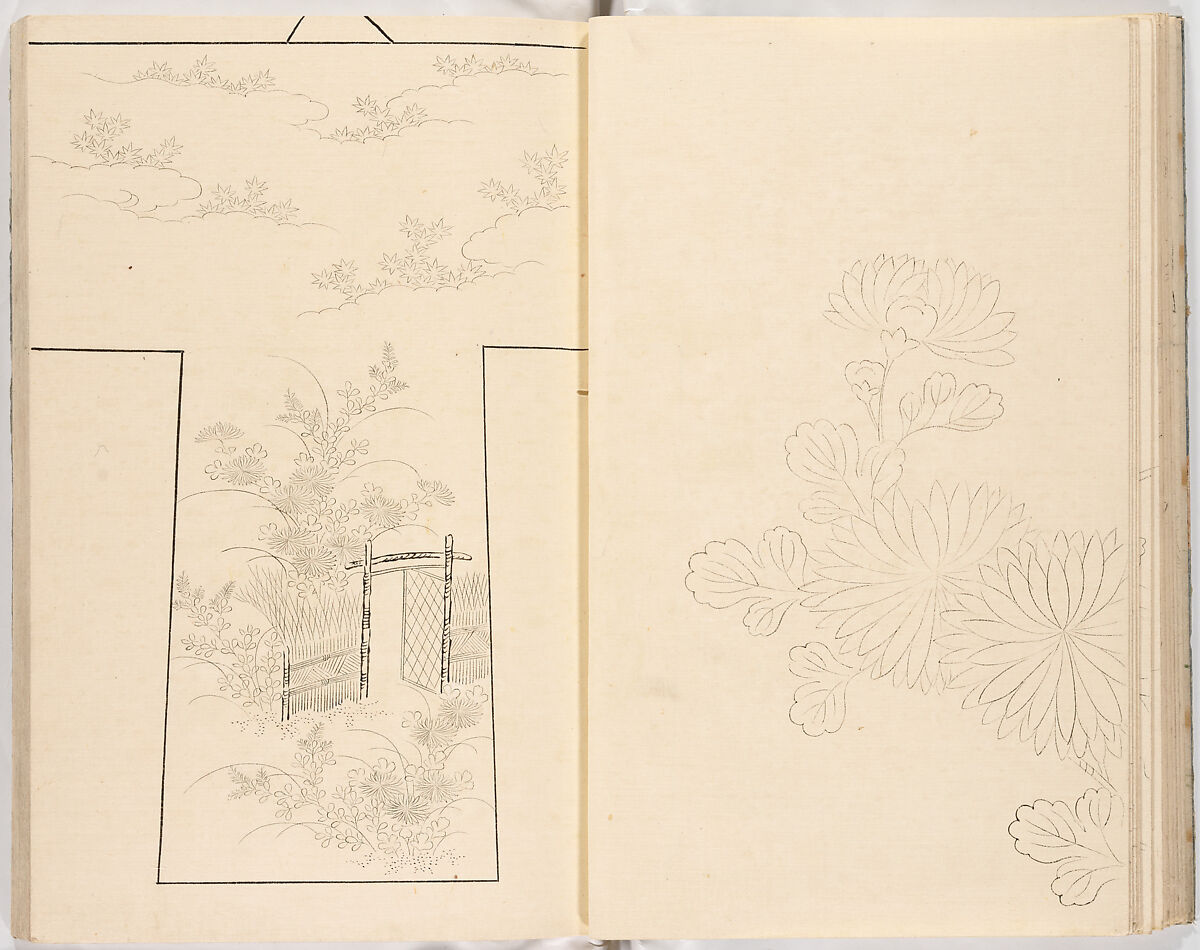 Hinagata chō (Model Book), Unidentified artist, Ink on paper, Japan