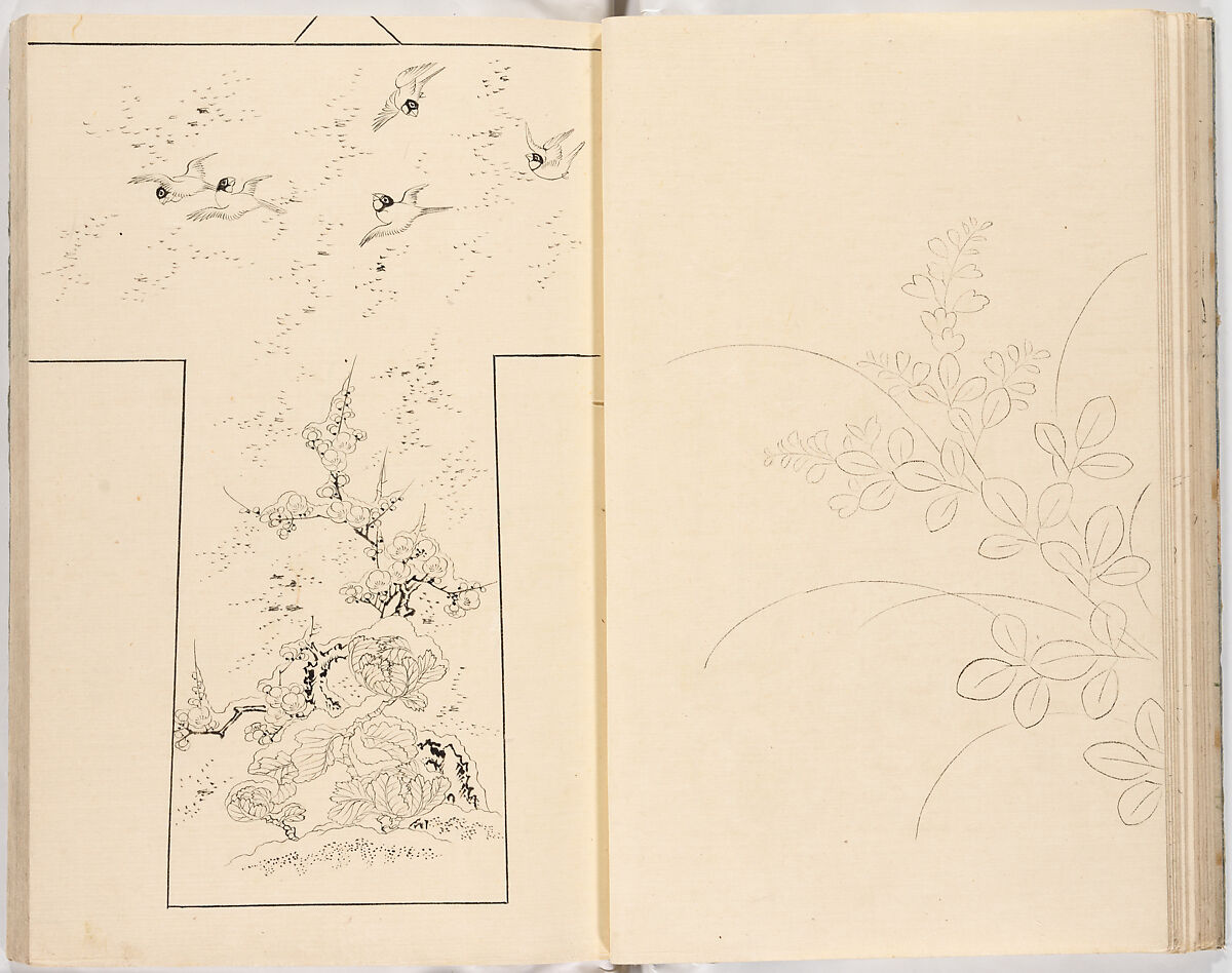 Hinagata chō (Model Book), Unidentified artist, Ink on paper, Japan