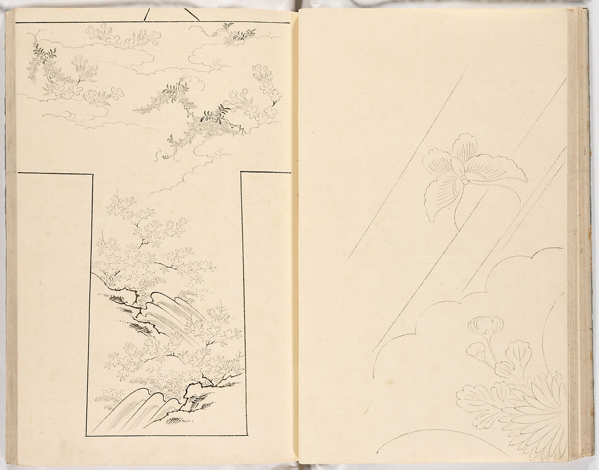 Hinagata chō (Model Book), Unidentified artist, Ink on paper, Japan