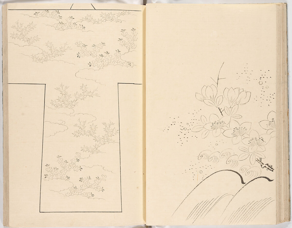 Hinagata chō (Model Book), Unidentified artist, Ink on paper, Japan