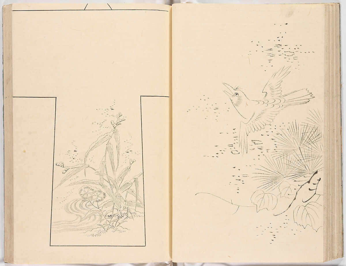 Hinagata chō (Model Book), Unidentified artist, Ink on paper, Japan