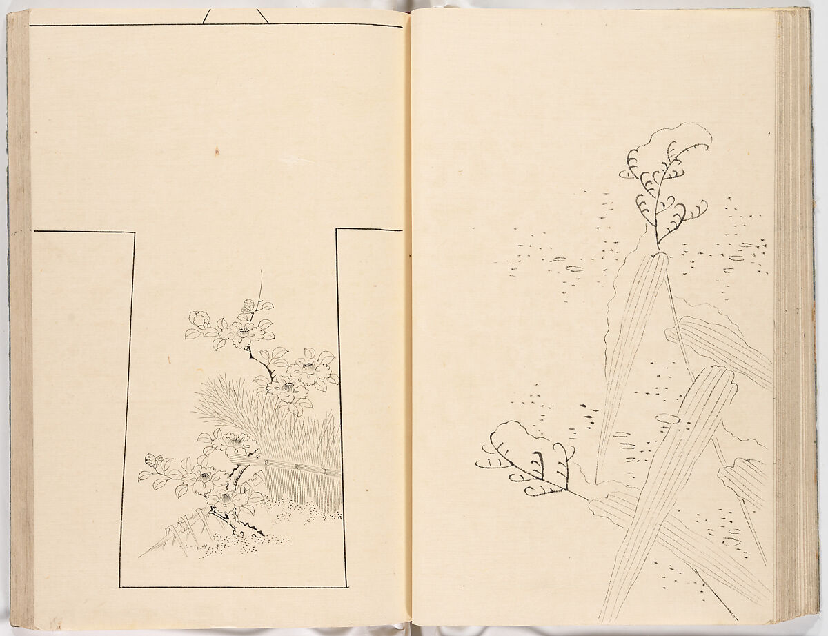 Hinagata chō (Model Book), Unidentified artist, Ink on paper, Japan