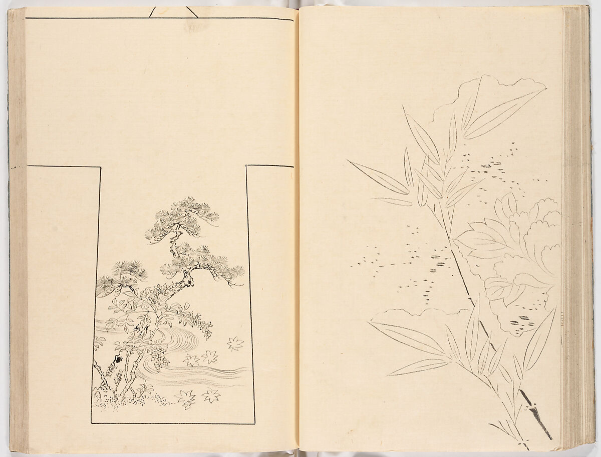 Hinagata chō (Model Book), Unidentified artist, Ink on paper, Japan