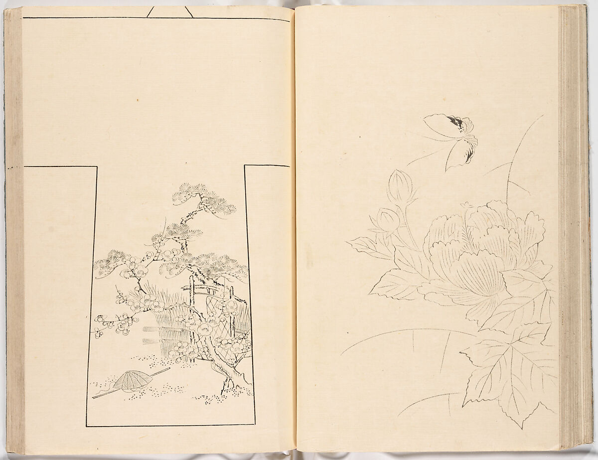 Hinagata chō (Model Book), Unidentified artist, Ink on paper, Japan