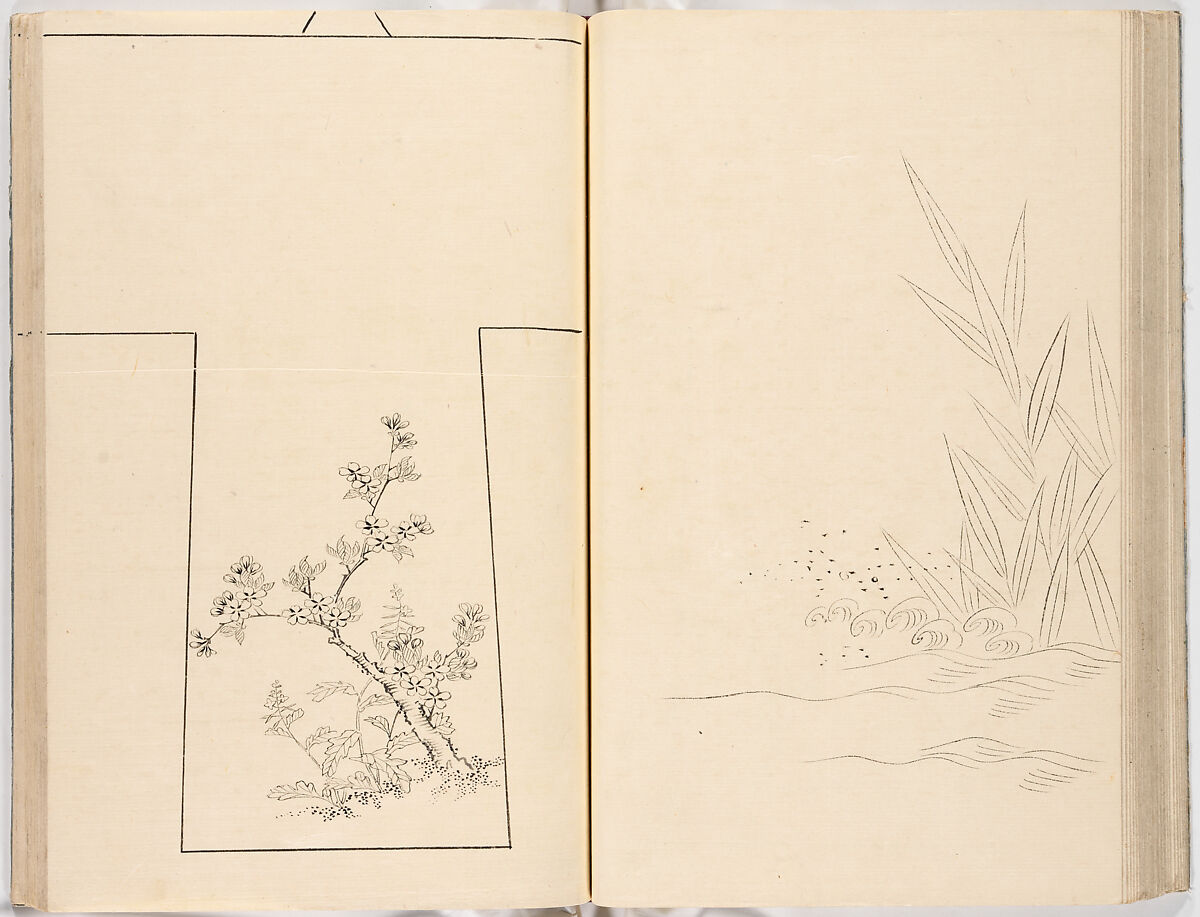 Hinagata chō (Model Book), Unidentified artist, Ink on paper, Japan