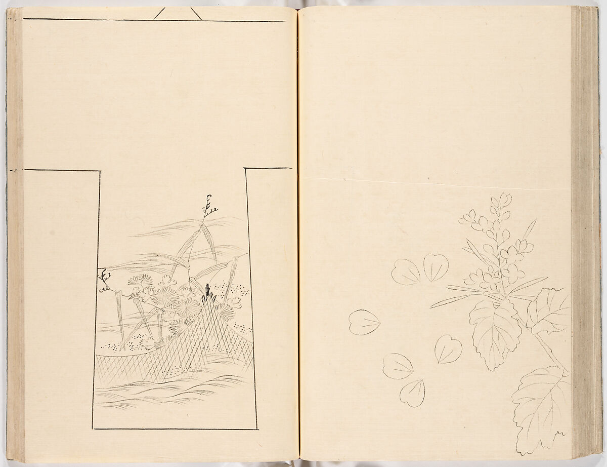 Hinagata chō (Model Book), Unidentified artist, Ink on paper, Japan
