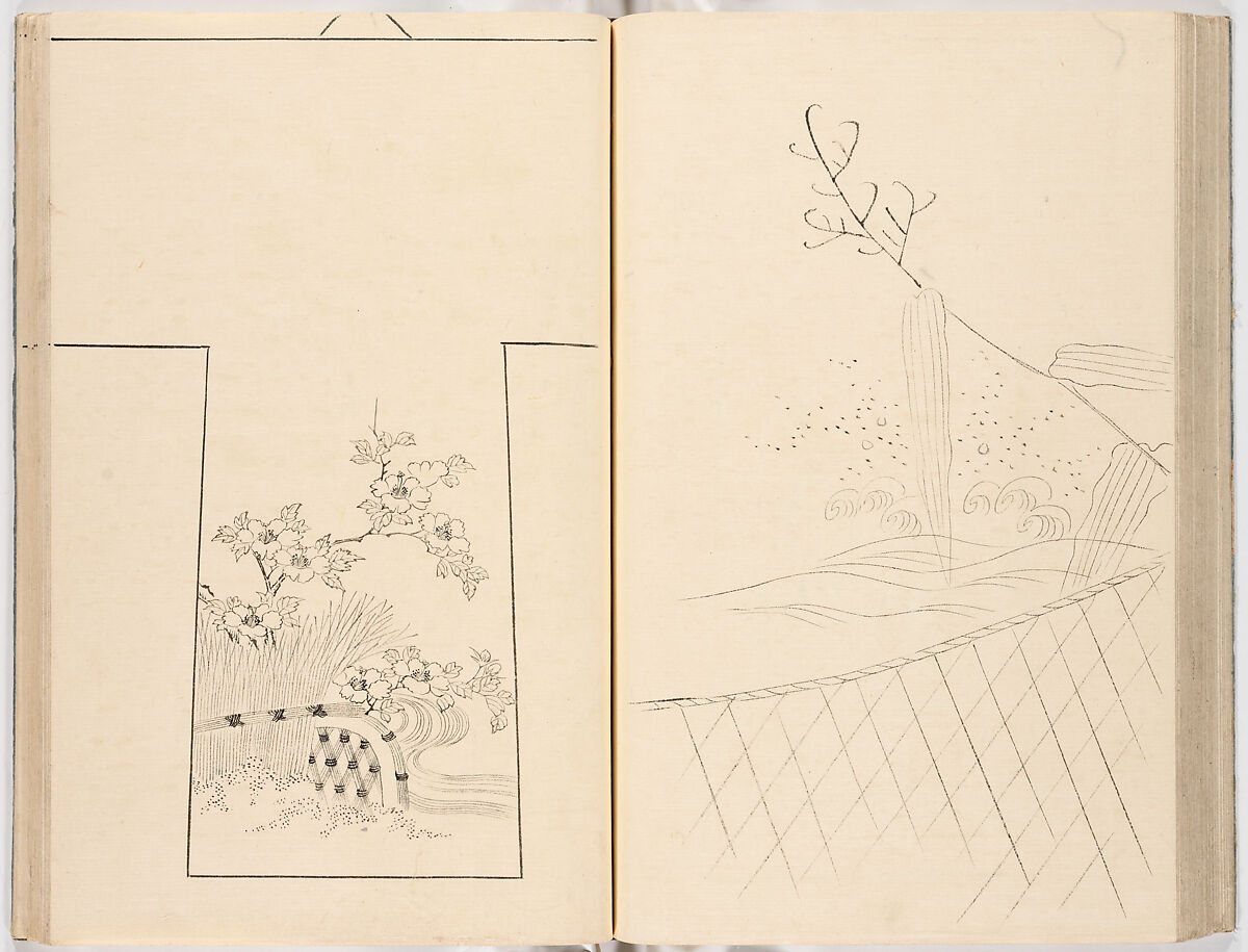 Hinagata chō (Model Book), Unidentified artist, Ink on paper, Japan