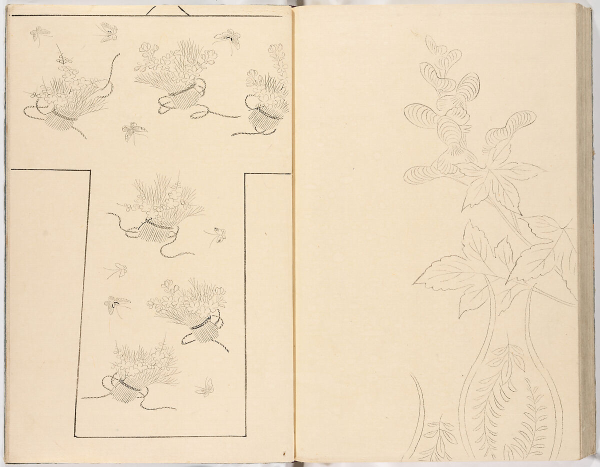 Hinagata chō (Model Book), Unidentified artist, Ink on paper, Japan